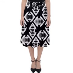 Background Pattern Classic Midi Skirt