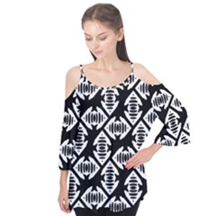 Background Pattern Flutter Sleeve Tee 