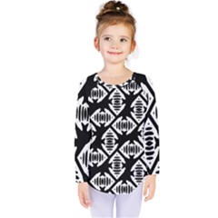 Background Pattern Kids  Long Sleeve Tee