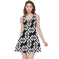 Background Pattern Inside Out Reversible Sleeveless Dress