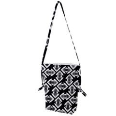 Background Pattern Folding Shoulder Bag