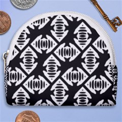 Background Pattern Horseshoe Style Canvas Pouch