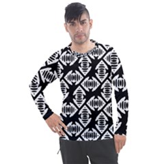 Background Pattern Men s Pique Long Sleeve Tee