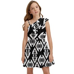 Background Pattern Kids  One Shoulder Party Dress