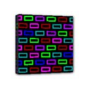 Colourful Bricks Pattern Colour Mini Canvas 4  x 4  (Stretched) View1