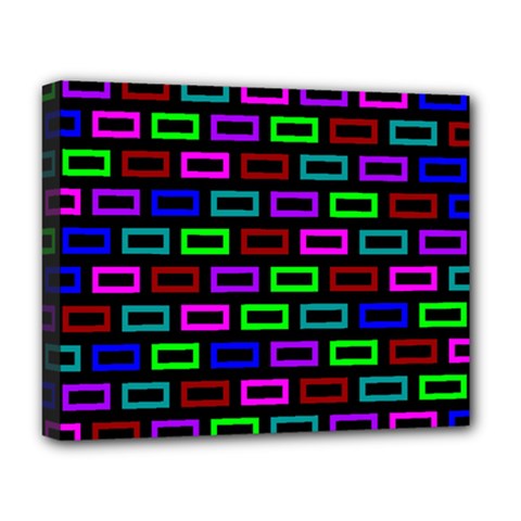 Colourful Bricks Pattern Colour Deluxe Canvas 20  X 16  (stretched)