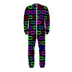 Colourful Bricks Pattern Colour Onepiece Jumpsuit (kids)