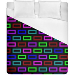 Colourful Bricks Pattern Colour Duvet Cover (california King Size)