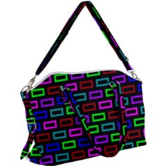 Colourful Bricks Pattern Colour Canvas Crossbody Bag