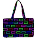 Colourful Bricks Pattern Colour Canvas Work Bag View1