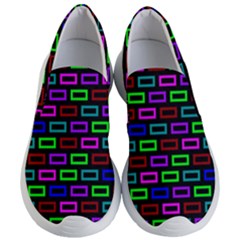 Colourful Bricks Pattern Colour Women s Lightweight Slip Ons by Jancukart