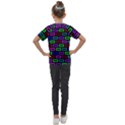 Colourful Bricks Pattern Colour Kids  Mesh Piece Tee View2