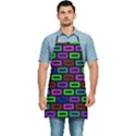 Colourful Bricks Pattern Colour Kitchen Apron View1