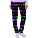 Colourful Bricks Pattern Colour Women s Casual Pants View1