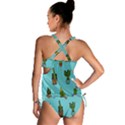 Succulents Teal Back Tankini Set View2