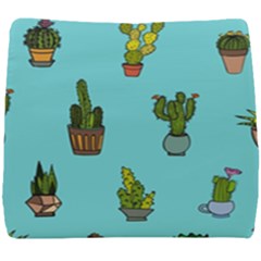 Succulents Teal Back Seat Cushion