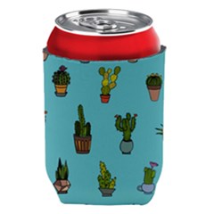 Succulents Teal Back Can Holder by Jancukart