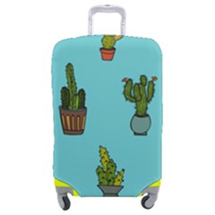 Succulents Teal Back Luggage Cover (medium) by Jancukart