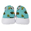 Succulents Teal Back Women s Slip On Sneakers View4