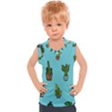 Succulents Teal Back Kids  Sport Tank Top View1