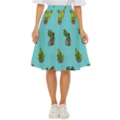 Succulents Teal Back Classic Short Skirt by Jancukart