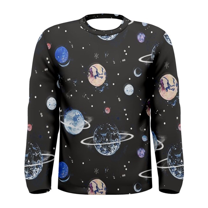 Cute-space Men s Long Sleeve Tee