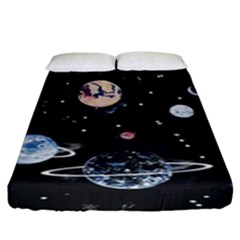 Cute-space Fitted Sheet (king Size)