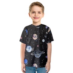 Cute-space Kids  Sport Mesh Tee