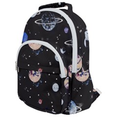 Cute-space Rounded Multi Pocket Backpack by Jancukart