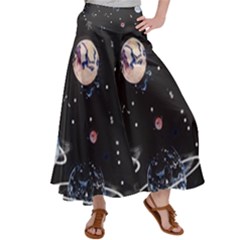 Cute-space Satin Palazzo Pants by Jancukart