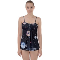 Cute-space Babydoll Tankini Set