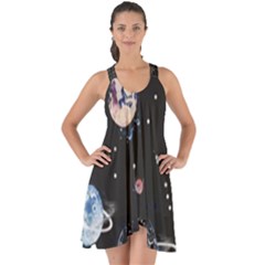 Cute-space Show Some Back Chiffon Dress