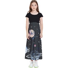 Cute-space Kids  Flared Maxi Skirt by Jancukart