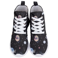 Cute-space Women s Lightweight High Top Sneakers