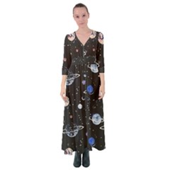 Cute-space Button Up Maxi Dress by Jancukart