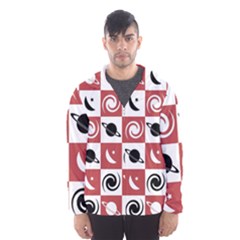 Space Pattern Colour Men s Hooded Windbreaker