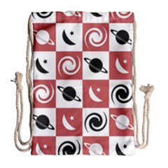 Space Pattern Colour Drawstring Bag (large)