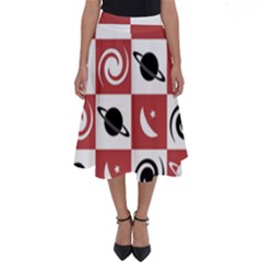 Space Pattern Colour Perfect Length Midi Skirt by Jancukart