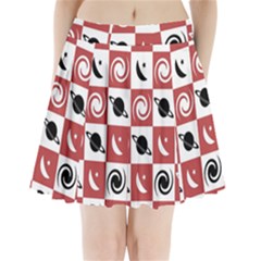 Space Pattern Colour Pleated Mini Skirt by Jancukart