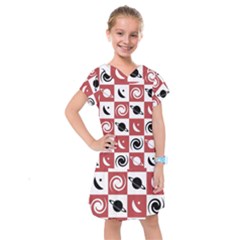 Space Pattern Colour Kids  Drop Waist Dress