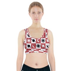 Space Pattern Colour Sports Bra With Pocket by Jancukart