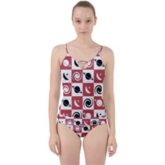 Space Pattern Colour Cut Out Top Tankini Set by Jancukart