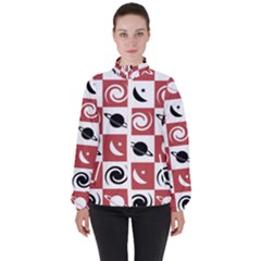 Space Pattern Colour Women s High Neck Windbreaker