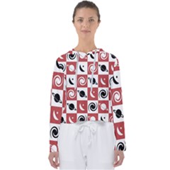 Space Pattern Colour Women s Slouchy Sweat