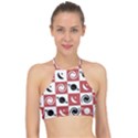 Space Pattern Colour Racer Front Bikini Top View1