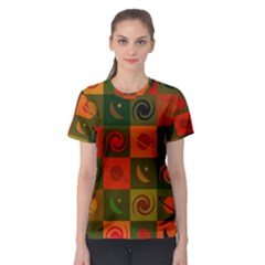 Space Pattern Multicolour Women s Sport Mesh Tee