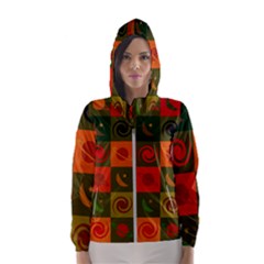 Space Pattern Multicolour Women s Hooded Windbreaker by Jancukart