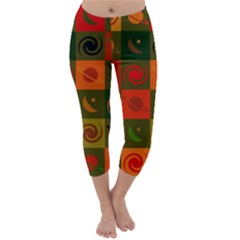 Space Pattern Multicolour Capri Winter Leggings 