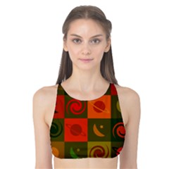 Space Pattern Multicolour Tank Bikini Top by Jancukart