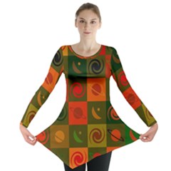 Space Pattern Multicolour Long Sleeve Tunic 